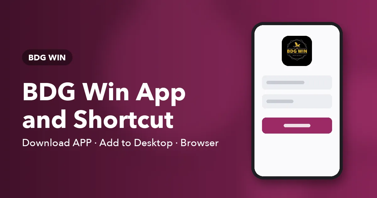 Banner for the BDG Win mobile app help article